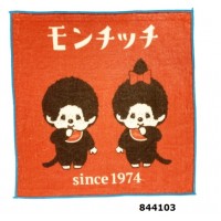 844103 Monchhichi 50th Anniversary 25 x 25cm Handkerchief  