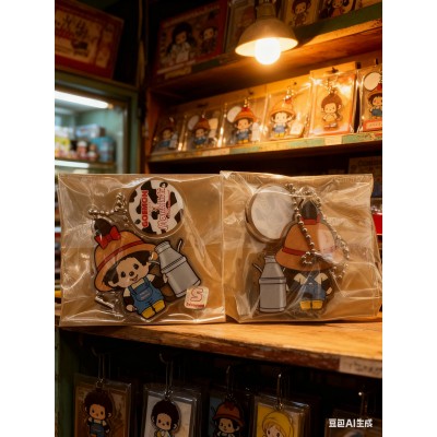 Goemon-E JAPAN Limited Monchhichi x Goemon 6cm Plastic Keychain Mascot E Goemon-E JAPAN Limited Monchhichi x Goemon 6cm Plastic Keychain Mascot E