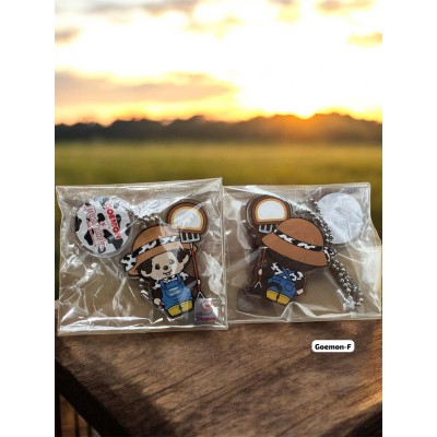 Goemon-F JAPAN Limited Monchhichi x Goemon 6cm Plastic Keychain Mascot F Goemon-F JAPAN Limited Monchhichi x Goemon 6cm Plastic Keychain Mascot F