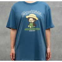 MO1162-262LLBLE Monchhichi Mon Mon Farm 100% Cotton Adult Tee Blue LL Size  