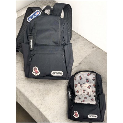 SG242BK-9 Outdoor x Monchhichi Backpack H39×W26×D16cm - Black 