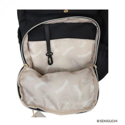DC-061-GRY Monchhichi Backpack W28 × H43 × D13.5cm - Grey with MCC Mascot 