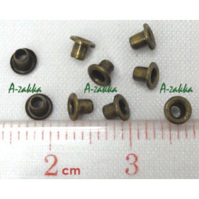 NDA035CPR Doll Dress Making Crafts Metal Mini Eyelet 2mm Copper