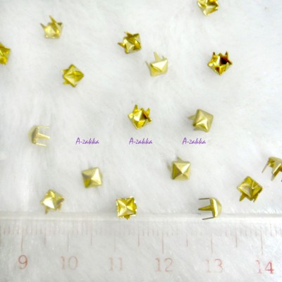 NDA043GLD Bjd Doll Dress Making Tools Mini Square Rivet 4mm Gold