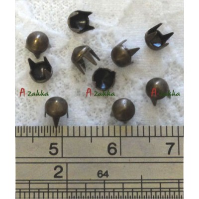 NDA056CPR Doll Dress Making Tools Mini Cone Rivet 4mm Copper