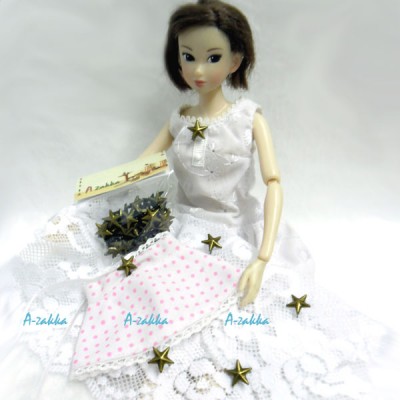 NDA059CPR Doll Dress Making Tools Mini Star Rivet 10mm Copper