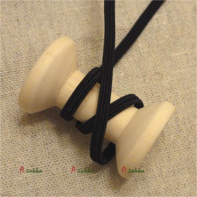 NDA067BLK DIY Craft Materials 3mm Elastic Tape Black (4 Meter)