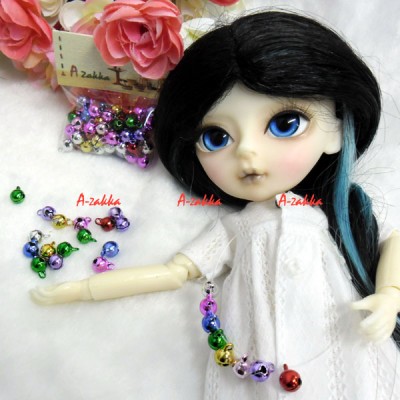 NDA084MIX Bjd DIY Crafts 6mm Mini Bell Mix Color 50pcs