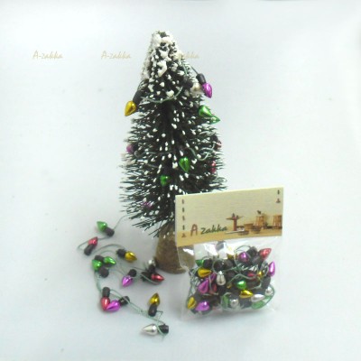 NDA127SLD 1/6 Miniature Mini Christmas Tree Light Bulb Metallic ~ LAST ~ 