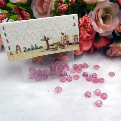NDB032RSE DIY Craft Tiny Button Round 5mm Transparent Rose Red