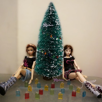 1/6 Bjd Miniature Plastic Fiber Mini Christmas Tree TBA017 1/6 Bjd Miniature Plastic Fiber Mini Christmas Tree TBA017