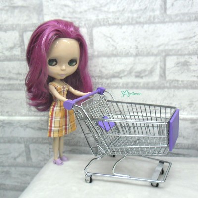 1/6 Bjd Mini Shopping Cart L Purple TBA018PUE