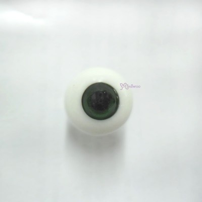 TE14HB14 Doll Glass Eye Ball 14mm Dark Green