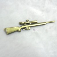 1/6 Bjd Doll Weapon Mini Alloy Long Gun Rifle Brass TPS089GLD