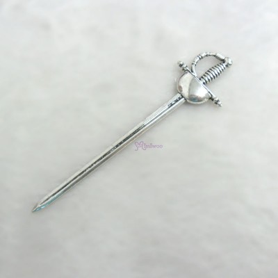 1/6 Bjd Doll Miniature Weapon Mini Alloy Sword Samurai TPS091SLR