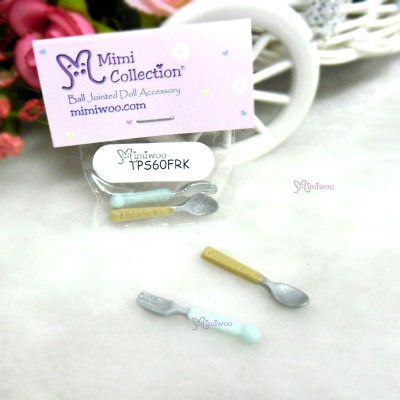 1/6 Bjd Doll Miniature Mini Fork & Spoon TPS60FRK